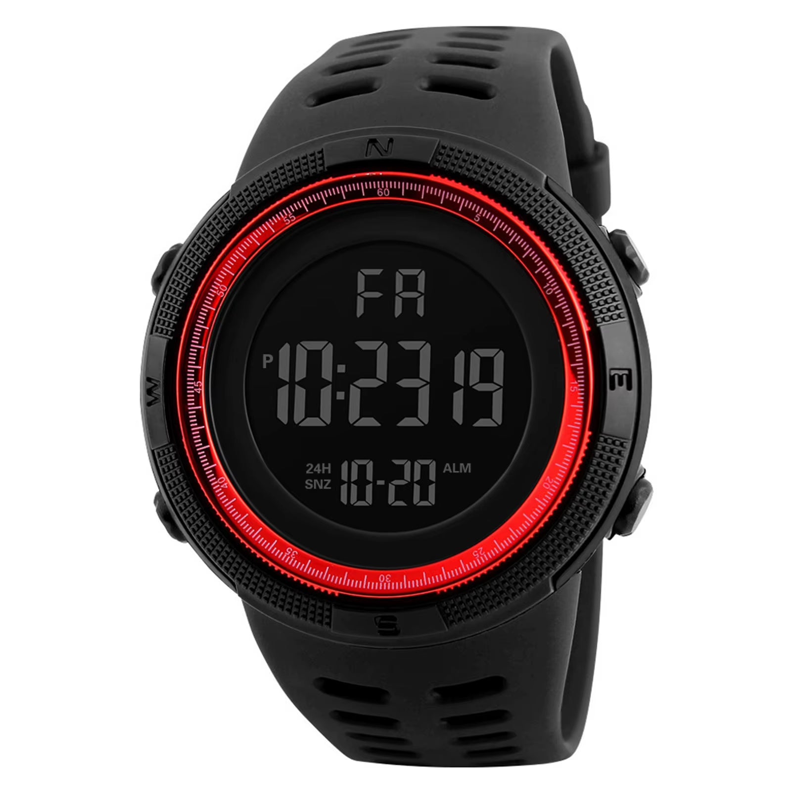 Men Digital Sports Watch Waterproof Casual Luminous Stopwatch Alarm Simple Army Watch for Running Climbing Fishing