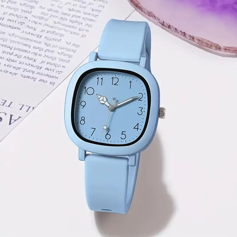 Fashion Square Women Quartz Watch Casual Silicone Band Ladies Wristwatch for Girls Clock Reloj Mujer