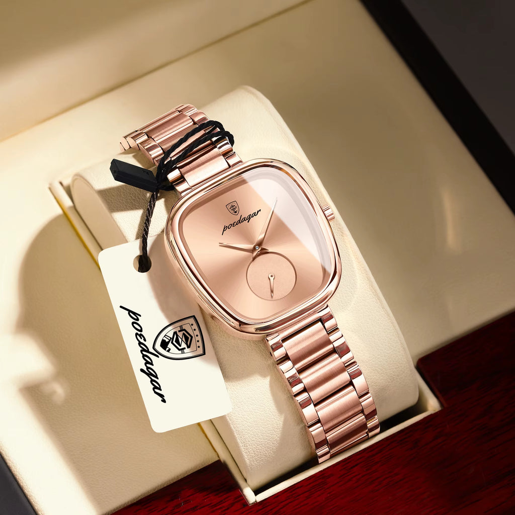 Elegant Luxury Watch for Woman Waterproof Stainless Steel Women'S Quartz Watches Simple High Quality Ladies Wristwatch