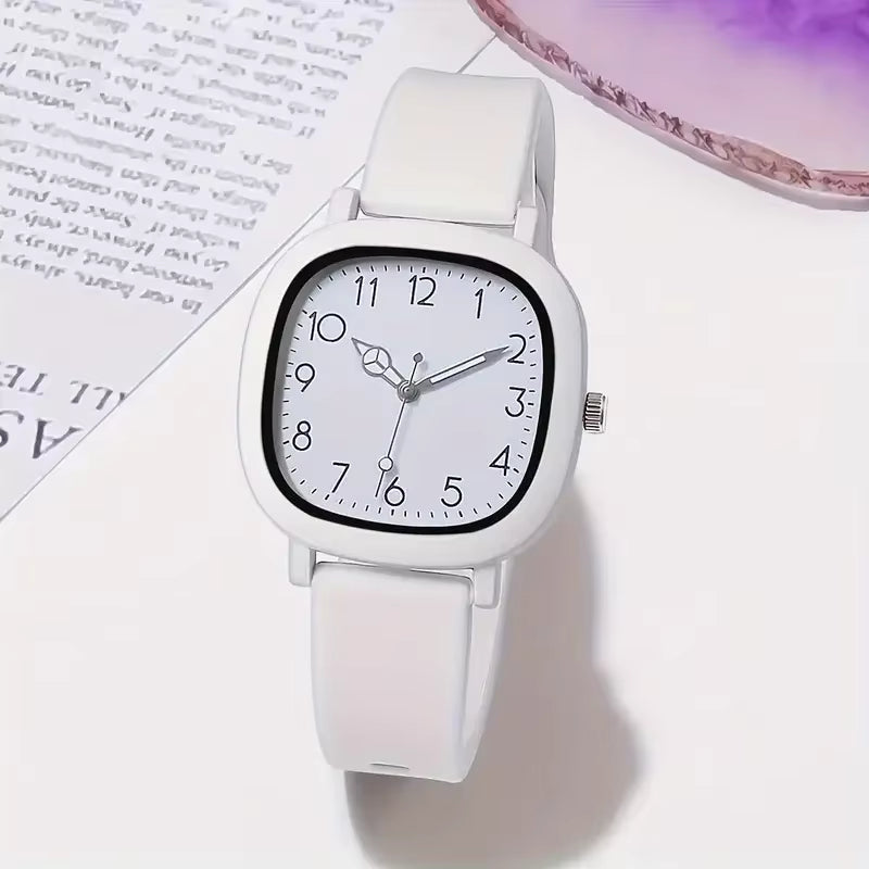 Fashion Square Women Quartz Watch Casual Silicone Band Ladies Wristwatch for Girls Clock Reloj Mujer